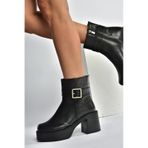 Fox Shoes V726446609 Siyah Kalın Topuklu Kadın Bot
