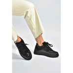 Fox Shoes V820720309 Siyah Kalın Tabanlı Spor Ayakkabı Sneakers