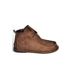 fox SHOES V846926302 Kahverengi Süet Düz Tabanlı Bağcıklı Kadın Bot, Kahverengi-Süet, 39