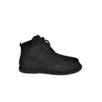 fox SHOES V846926302 Siyah Süet Düz Tabanlı Bağcıklı Kadın Bot, Siyah-Süet, 36