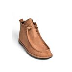 fox SHOES V846926302 Taba Süet Düz Tabanlı Bağcıklı Kadın Bot, Taba-Süet, 38