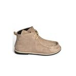 fox SHOES V846926302 Vizon Süet Düz Tabanlı Bağcıklı Kadın Bot, Vizon-Süet, 38
