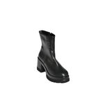 fox SHOES V965065809 Siyah Kalın Topuklu Kadın Bot, Siyah-Suni Deri, 39