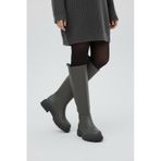Fox Shoes V973222209 Füme Kalın Tabanlı Kadın Binici Çizmesi