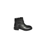 fox SHOES V973599009 Siyah Alçak Topuklu Kadın Bot, Siyah-Suni Deri, 36