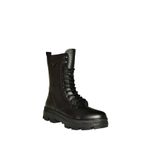 fox SHOES V999049103 Siyah Hakiki Deri Kadın Postal Bot, Siyah-Hakiki Deri, 39