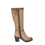 fox SHOES Vizon Kalın Topuklu Günlük Kadın Çizme C674250302, Vizon, 40