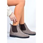 Fox Shoes Vizon Süet Kadın Bot L6671968602
