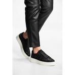 Fox Shoes Y444708402 Siyah Süet Taş Detaylı Kadın Spor Ayakkabı Sneakers - 39