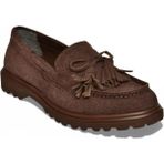 Fox Shoes Y996653002 Kahverengi Süet Püskül Detaylı Kadın Makosen Ayakkabı