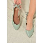 Fox Shoes Yeşil Kadın Babet 6929