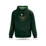 Fox Tasarım Kapşonlu Sweatshirt, Nefti yeşil, 2XL