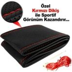 Fox Tofaş Kırmızı Dikme Direksiyon Kılıfı