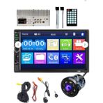 Foxus Double Oto Teyp - Dokunmatik Ekran, Bluetooth, Geri Görüş Kamera Hediyeli, USB/SD/AUX/FM Destekli