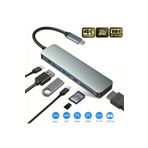 Foxyn 4K 7 in 1 Type-C Macbook Samsung HP HDMI USB PD SD/TF Kart Okuyucu Hub Çevirici Adaptör FXN-07