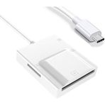Foxyn NK-3057H Telefon Pc Taşınabilir Usb3.0 4 In 1 Yüksek Iletim Hızı Tf Cf Sd Ms Type C Kart Okuyucu - Beyaz