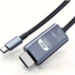 Foxyn Ultra HD 4K Type-C HDMI Adaptör Kablosu Yüksek Hızlı 60Hz Ekran Görüntü Aktarım Kablosu FXN-C1