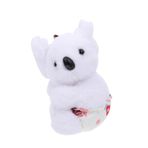 FOYTOKI 1 Bilgisayar Koala Çanta Süsleri Çanta Kolye Koala Peluş Koala Bebek Kolye Çanta Asılı Koala Ayısı Hediyeler Cep Telefonu Süper Yumuşak Kısa Peluş Bebek Çantası Çocuk Beyaz