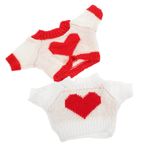 FOYTOKI 2 Adet Peluş Oyuncak Bebek Giysileri Bebek Giysi Takım Elbise Ayı Bebek Giydirme Giyim Doldurulmuş Hayvan Kıyafetler Tavşan Bebek Elbise Kız Elbise Gömlek Yer Değiştirmek Çocuk Bez