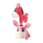 FOYTOKI 2 Bebek Doldurulmuş Bebek Çantası Kolye Parti Iyilik Diy Anahtarlık Kolye Peluş Hayvanlar Kolye Süsler Sedefli Yürümeye Başlayan Çocuk Kızarmak Kısa Peluş
