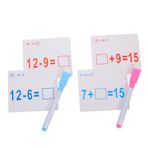 FOYTOKI 2 Takım Bulmaca Kartı Matematik Bilgi Kartları 3. Sınıf Matematik Gerçekler Flash Kartlar Çarpma Ve Bölme Bilgi Kartları Matematik Kartları Çocuk Tedarik Damak Zevki