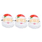 FOYTOKI 3 Parça Yaşlı Adam Maskesi Noel Dolu Tatil Santa Yüz Örtüsü Noel Noel Baba Maskeleri Noel Maskeli Balo Maskeleri Komik Santa Sakal Kostümü Yılbaşı Dekoru Tedarik Plastik Modelleme