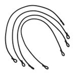 FOYTOKI Elastik Trampolin Gergi Kordonu Seti 6mm Trampolin Ağı Için Bungee Kordonları Bağlantı Elemanları Ile Güvenli Bağlama 4 Parça
