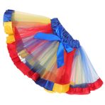 FOYTOKI Örgü Tutu Etek Kadınlar Için Pembe Tutu Etekler Balerin Tutu Etek Kawaii Etek Tül Fırfır Etek Kızlar Tutu Etek Dans Tutu Etek Tül Etek Polyester Küçük Kız Dekoratif Etek Kız Çocuk