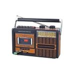 Fp 319 USB Fm Radyo Kaset Çalar Nostaljik Müzik Kutusu Şarj USB Sd - Gri