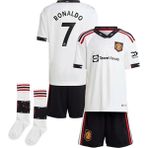 FRAGOLA Manchester/united 2022/23 Sezonu Cristiano Ronaldo Çocuk Forması Şort Çorap 3'lü Set (White) - 5 - 6 Yaş - Lacivert