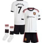 FRAGOLA Manchester/united 2022/23 Sezonu Cristiano Ronaldo Çocuk Forması Şort Çorap 3'lü Set (White) - 6 - 7 Yaş - Lacivert