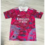 FRAGOLA Real Madrid Isimsiz Yakalı Pembe Dragon Forması - XL