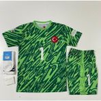 FRAGOLA Türkiye Euro 2024 Mert Günok Çocuk Kaleci Forması 4'lü Set - 13 - 14 Yaş - Yeşil
