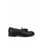 Franceschetti Erkek Hakiki Deri Siyah Loafer Ayakkabı 981 2366001 ERK AYK SK24-25 NERO