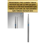 Francheska PRO Karbür Çelik tırnak Freze Ucu 2,3 MM Çap 14 MM Boy Rus manikürü için Profesyonel tırnak aletleri
