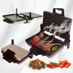 Frank & Müller Germany | Silex Versiyon Electro Contact Grill | Pizza, Lahmacun ve Grill Makinesi - Gümüş