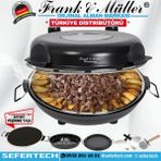 Frank & Müller Germany Siyah Taş Fırın - Mini Fırın ile Lezzetli Pizzalar Hazırlayın