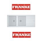Franke Basis BFG 621 Bianco 2 Gözlü Sağ-Sol Damlalıklı Granit Eviye
