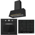 Franke Classıc Line Nero Ankastre Set (Fco 70 Onyx Nero Davlumbaz-Fch 604 3g Tc C Nero Ocak-Fco 86 H Nero Fırın) - Siyah