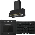 Franke Classıc Line Nero Ankastre Set (Fco 70 Onyx Nero Davlumbaz Fch 755 4g Tc Nero Ocak Fco 86 H Nero Fırın )
