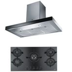 Franke Fcr 925 Tc BK/XS/900 Black Glass Davlumbaz Fhcr 905 4g Tc He Bk C Black Glass Ocak Ankastre Set