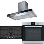 Franke Fcr 925 Tc BK/XS/900 Black/inox Davlumbaz Fhng 905 4g Tc Bk C Black Ocak Fsl 86 H Xs Black/inox Fırın Ankastre Set