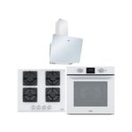 Franke FPJ 615 V WH A/600 - Fhns 604 4G WH C - FSL 86 H WH 3'lü Beyaz Ankastre Set