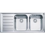 Franke Inox Neptun Nex 621 Çift Gözlü Sol Damlalıklı Eviye (101.0656.172)