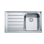 Franke Neptun - Nex 611 Paslanmaz Çelik Eviye Sol Damlalıklı 101.0656.164 Gri