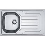 Franke - Onda Line Olx 611-L Inox Tezgah Üstü Sağ Damlalıklı Paslanmaz Çelik Evye Outlet - 101.0456.087-