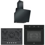 Franke Siyah Airfry Ankastre Set (Fma 97 P As Tbk - Franke Fhns 705 4g Tc Bk C - Franke Fpj 615 V Bk A / 600)