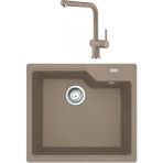 Franke Urban Ubg 610-56 Oyster Granit Evye Active Plus Doccia 2.0 Batarya Set