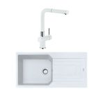 Franke Urban UBG 611-100 Bianco Tek Gözlü Armatürlü Granit Eviye Seti