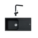 Franke Urban Ubg 611-100 Nero Granit Evye Actıve Batarya Set